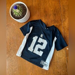 Champion Rice Owls Navy Blue & White Kids Athletic Jersey with '12' Graphic